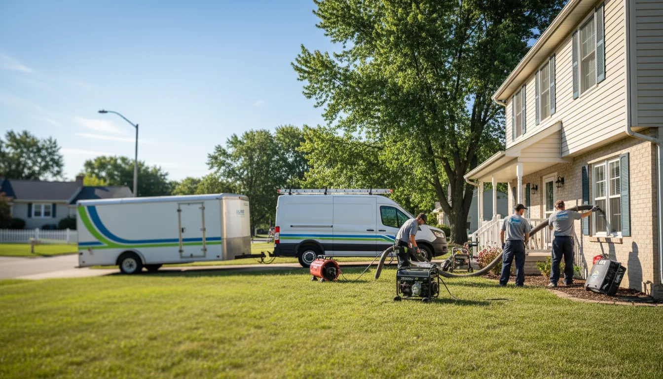 Flooded Basement Restoration And Cleanup With Repair in Newton, KS near me